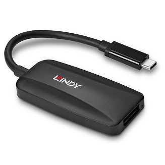 Lindy 43337 adapter kablowy 0,13 m USB Type-C DisplayPort Czarny - 4