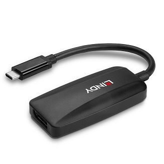 Lindy 43337 adapter kablowy 0,13 m USB Type-C DisplayPort Czarny - 5