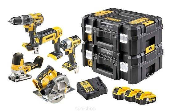 DeWALT DCK500P3T-QW zestaw combo elektronarzędzi Bateria