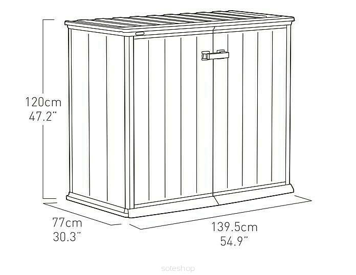Szafy ogrodowe KETER 230455 (kolor szary)