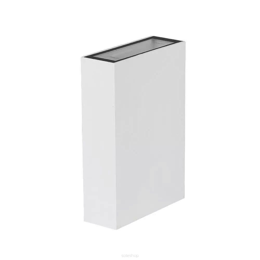 Oprawa kinkiet ścienny góra dół V-TAC 4W LED biała IP65 VT-844-W-N 3000K 400lm