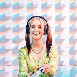 Logitech ASTRO A30 - Bezprzewodowy zestaw słuchawkowy - granatowy/czerwony - PlayStation - 5