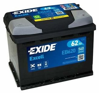 Exide Excell EB620 akumulator samochodowy Ołowiany (VRLA) 62 Ah 12 V 540 A Samochód - 4