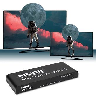 QOLTEC ROZDZIELACZ SPLITTER 4XHDMI 4KX2K | 6GB/S | 60HZ - 5