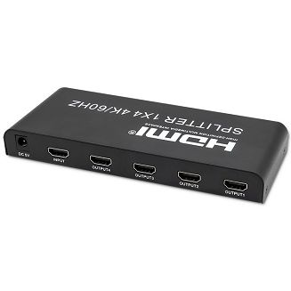 QOLTEC ROZDZIELACZ SPLITTER 4XHDMI 4KX2K | 6GB/S | 60HZ - 11