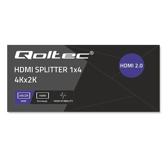 QOLTEC ROZDZIELACZ SPLITTER 4XHDMI 4KX2K | 6GB/S | 60HZ - 13