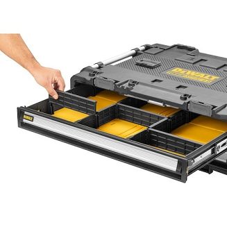 DeWALT DWST08520-1 pudełko na narzędzia Przybornik Metal, Plastik Czarny, Stal nierdzewna, Żółty - 5
