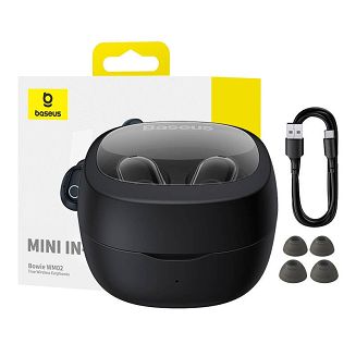 Słuchawki bezprzewodowe Baseus Bowie WM02 (czarny) - 9