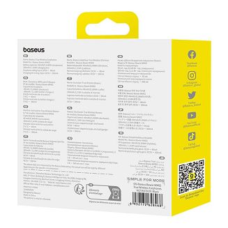 Słuchawki bezprzewodowe Baseus Bowie WM02 (czarny) - 11