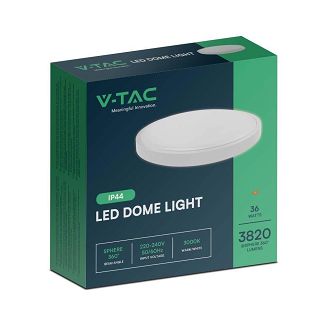 Plafon V-TAC 36W LED Okrągły 42cm Natynkowy IP44 Biały VT-8630 3000K 3820lm - 4