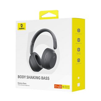 Słuchawki bezprzewodowe Baseus Bass 35 Max (szary) - 8