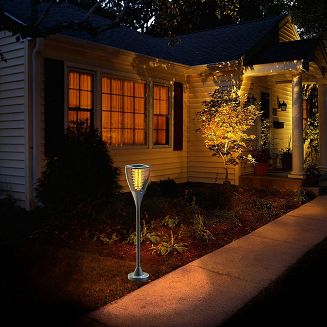 POWERNEED SOLARNA LAMPA OGRODOWA PEARL 100LM, CIEPŁY BIAŁY LEDX7, PANEL SOLARNY 1.6W CZUJNIK ZMIERZCHU, 80CM, CZARNA, ESL-25H - 6