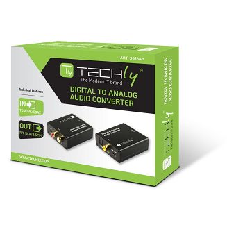 Przetwornik DAC Digital SPDIF/Coaxial do Analog RCA/3.5mm - 3