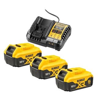 DeWALT DCB1104P3-QW bateria/ładowarka do elektronarzędzi Zestaw bateria i ładowarka - 3