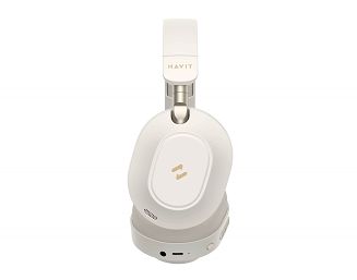Słuchawki bezprzew. bluetooth Havit H668BT beżowy - 3