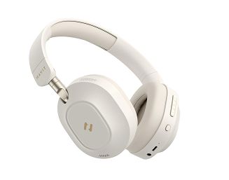 Słuchawki bezprzew. bluetooth Havit H668BT beżowy - 4