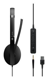 EPOS ADAPT 165T USB II Zestaw słuchawkowy Przewodowa Opaska na głowę Biuro/centrum telefoniczne USB Typu-A Czarny - 6