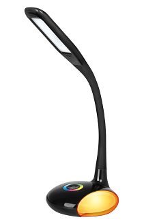 Nowoczesna lampka na biurko wielokolorowa RGB LED Activejet VENUS RGB czarna z funkcją oświetlenia nocnego - 5