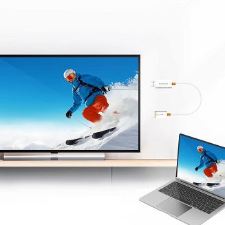 Nadajnik i odbiornik audio/video bezprzewodowy j5create ScreenCast HDMI™ Wireless Display; kolor biały JVAW56-N - 5