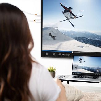 Nadajnik i odbiornik audio/video bezprzewodowy j5create ScreenCast HDMI™ Wireless Display; kolor biały JVAW56-N - 6