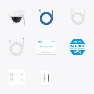 Reolink | Kamera wandaloodporna 4K Ultra HD IK10 | W437 | Kopuła | 8 MP | 2,7-13,5 mm | Stopień ochrony IP67 | H.265 | Micro SD, maks. 256 GB - 4