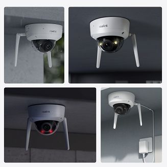 Reolink | Kamera wandaloodporna 4K Ultra HD IK10 | W437 | Kopuła | 8 MP | 2,7-13,5 mm | Stopień ochrony IP67 | H.265 | Micro SD, maks. 256 GB - 3