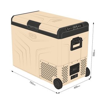 PRZENOŚNA LODÓWKA KOMPRESOROWA TCX60 SAND - 8