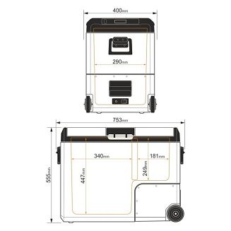 PRZENOŚNA LODÓWKA KOMPRESOROWA TCX60 SAND - 10