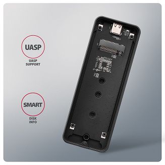 Obudowa zewnętrzna Axagon EEM2-20G do dysków M.2 NVMe / USB-C 3.2 - 17