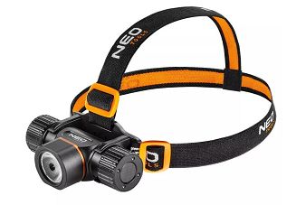 Latarka czołowa akumulatorowo-bateryjna USB Neo Tools 2000LM CREE XHP50.2 LED - 6