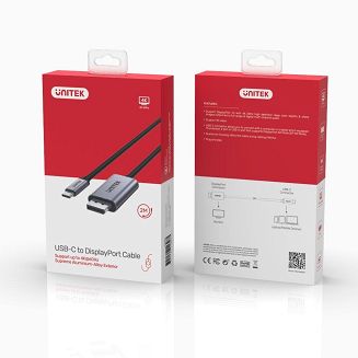 UNITEK ADAPTER USB-C - DP 1.2 4K@60HZ,1,8M, V1409A - 5