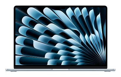 Apple MacBook Air 15,3"Retina 500nit M4 chip with 10-core CPU + 10-core GPU 24GB SSD512 2xTB4 BLKB 1Y Sky Blue