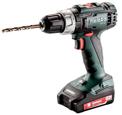 Metabo BS 18 L 1800 RPM Zamek centralny 1,6 kg Czarny, Zielony, Czerwony, Srebrny