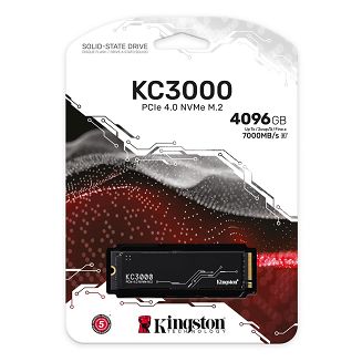 Dysk SSD Kingston KC3000 (4TB; M.2 2280; PCIe 4.0 x4 NVMe; SKC3000D/4096G) - 4