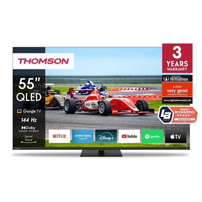 Thomson 55QG7C14 Telewizor 139,7 cm (55") 4K Ultra HD Smart TV Wi-Fi Czarny