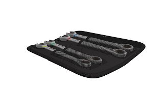 WERA klucz płasko-oczkowy z grzechotką, komplet 4 sztuki 10/13/17/19mm - 11