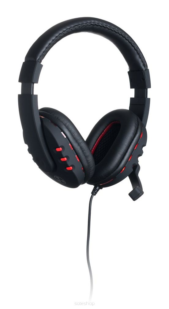 Connect IT GH1000 Zestaw słuchawkowy Przewodowa Opaska na głowę Gaming Czarny