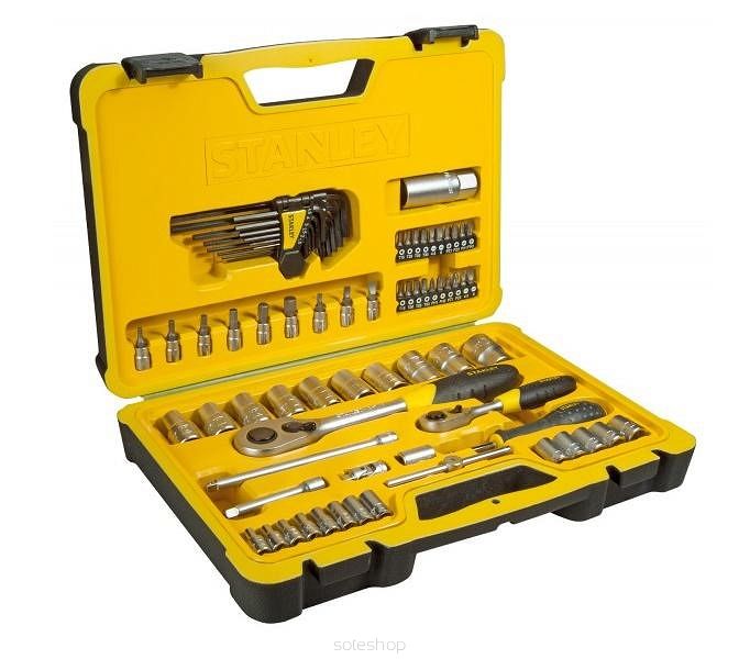 zestaw nasadek stanley 75 cz. 1/4