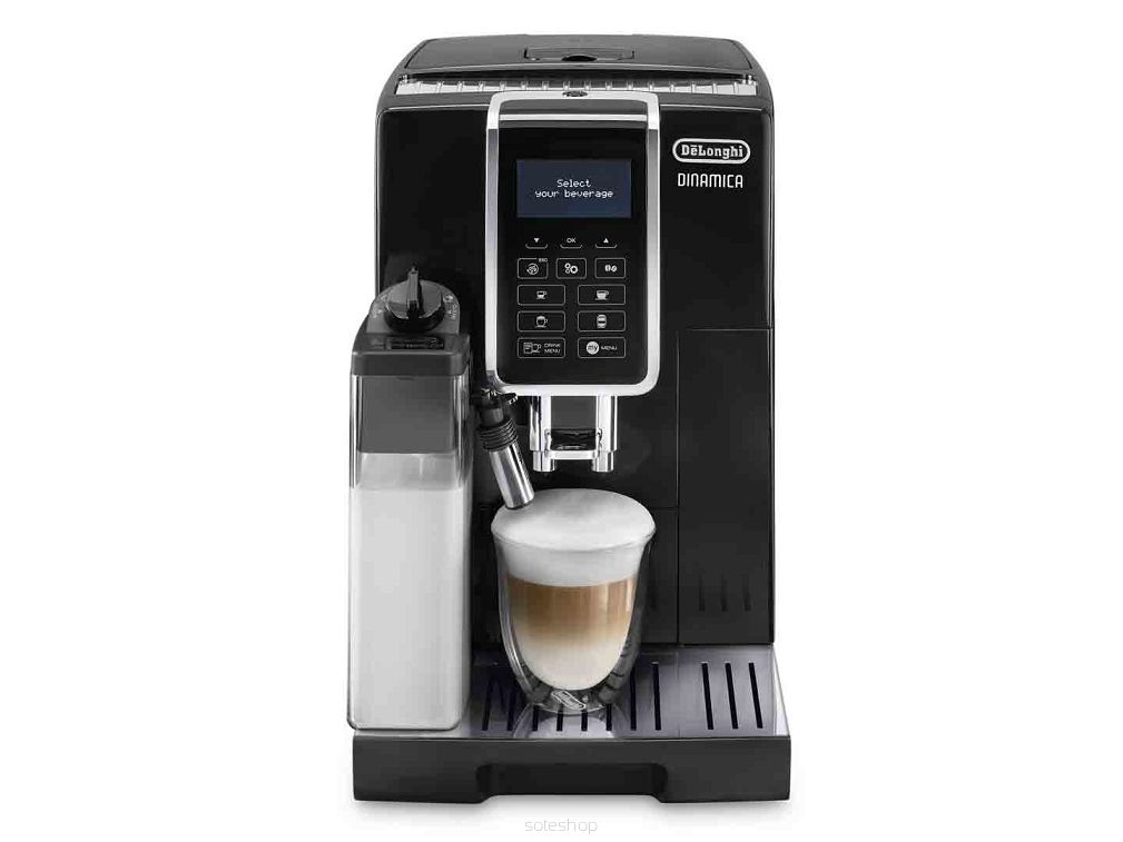 Ekspres ciśnieniowy automatyczny DeLonghi Dinamica ECAM 350.55.B (1450W; kolor czarny)