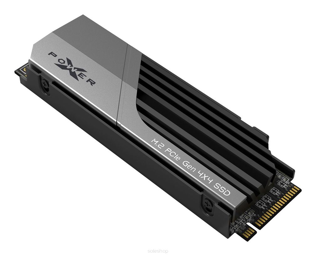SSD Silicon Power XS75 1TB M.2 Gen4 NVMe 7000/6000 MB/s with Heatsink (SP01KGBP44XS75S5)