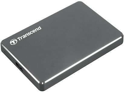 Zewnętrzny dysk twardy TRANSCEND StoreJet 1TB USB 3.1 Iron Grey