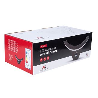 MACLEAN LAMPA LED Z CZUJNIKIEM RUCHU NA PODCZERWIEŃ 800LM 10W IP54 KOLOR CZARNY MCE290 B - 6