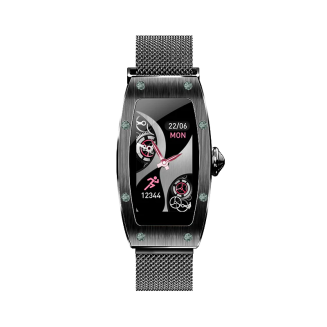 Smartwatch Kumi K18 Svarovski czarny - 3