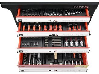 Szafka serwisowa z narzędziami 185cz. YATO YT-55307 - 4
