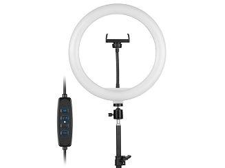 TRACER LAMPA PIERŚCIENIOWA RING 30CM STATYW - 3