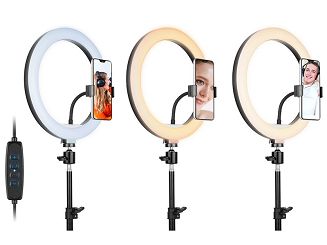 TRACER LAMPA PIERŚCIENIOWA RING 30CM STATYW - 5