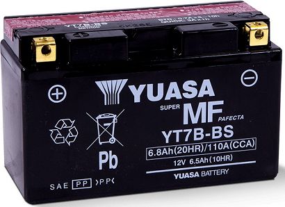 Akumulator samochodowy Yuasa YT7B-BS ołowiany (VRLA) 6,5 Ah 12 V 120 A Motocykl