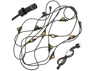 Girlanda ogrodowa Maclean MCE410 10m, Łańcuch świetlny, Do wewnątrz oraz na zewnątrz, IP44, 10xE27, Max. obciążenie 2300W - 4