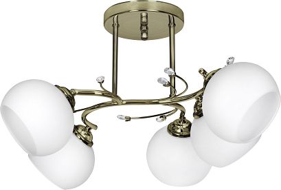 Żyrandol klasyczna lampa sufitowa wisząca Activejet IRMA Patyna 5xE27 do salonu