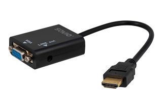 Adapter SAVIO cl-23 (HDMI M - D-Sub (VGA) F; 0,20m; kolor czarny) - 4